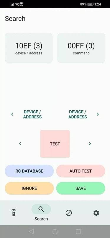 IrCode Finder Universal Remote Screenshot 1