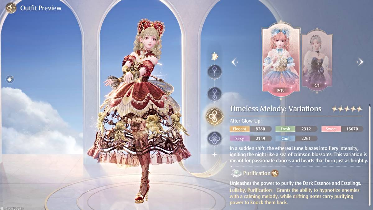 Melodia senza tempo: Variazioni Outfit in Infinity Nikki