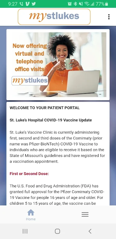 mystlukes Patient Portal ảnh chụp màn hình 2