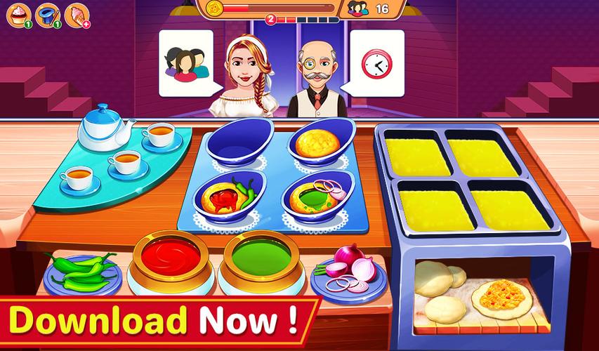 Indian Cooking Madness Games屏幕截圖1