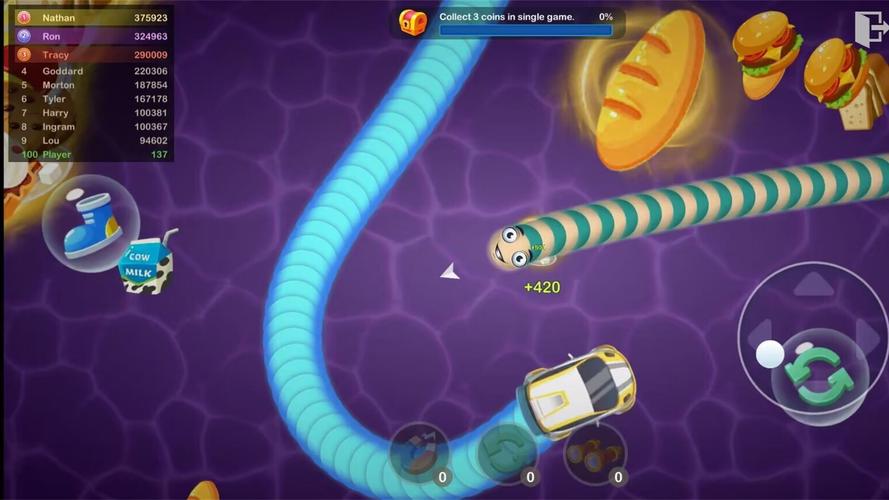 Slinky Snake: Worm.io Game captura de pantalla 0