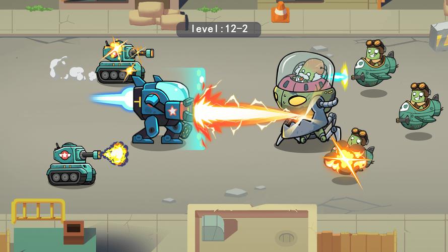 Merge Mech vs. Zombie Brawl屏幕截圖2
