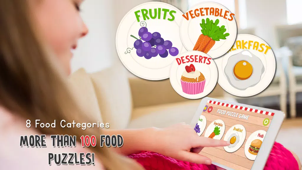 Food Puzzle for Kids ảnh chụp màn hình 2