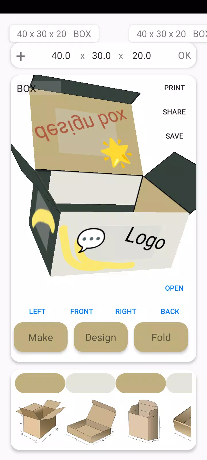Box Maker Template Creator Pro屏幕截圖0