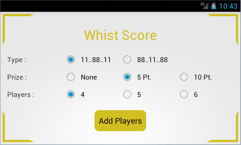 Whist Score capture d’écran 0
