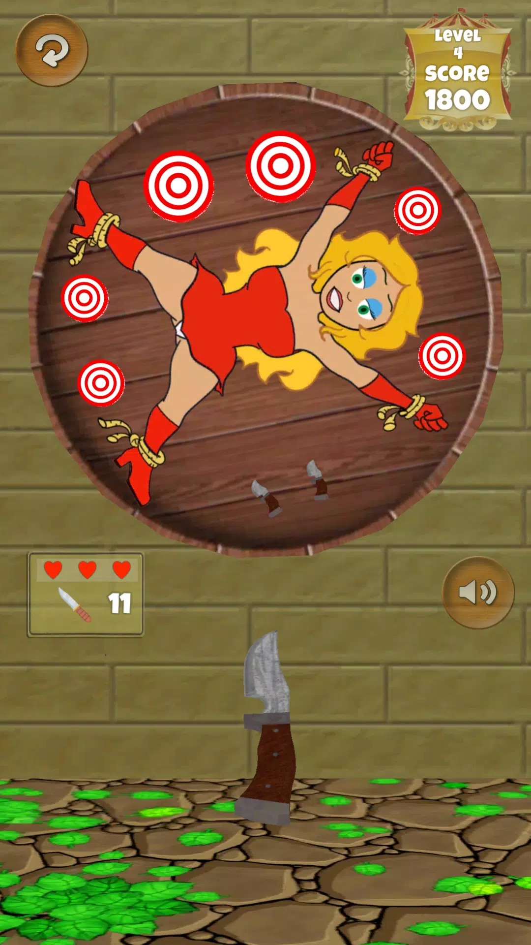 Classic Knife Throwing Game ảnh chụp màn hình 0