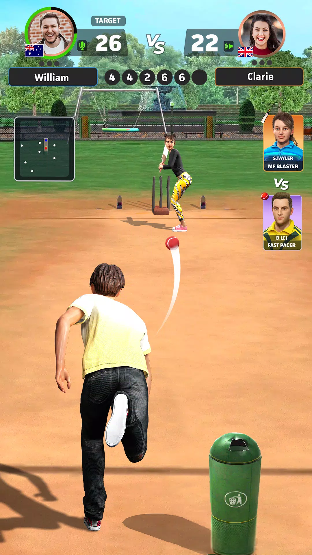 ภาพหน้าจอ Cricket Gangsta™-Cricket Game 1