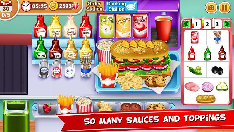 My sandwich Shop Games 스크린샷 1