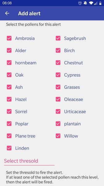 Alert Pollenスクリーンショット2