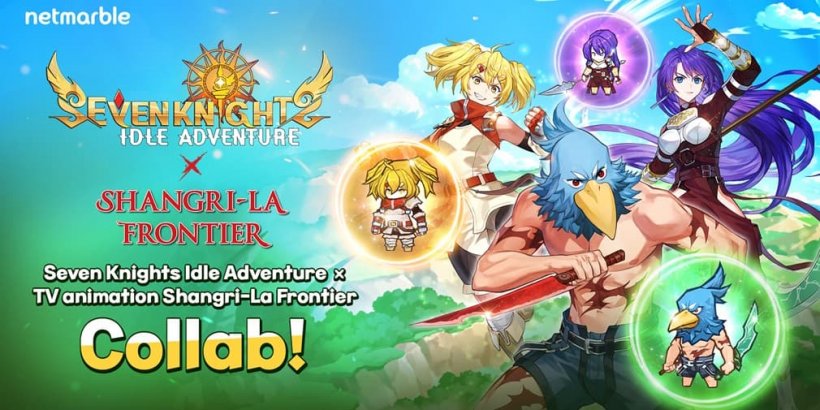 နာမည်ကြီး anime စီးရီး Shangri-La Frontier နှင့် ပူးပေါင်းရန် Seven Knights Idle Adventure