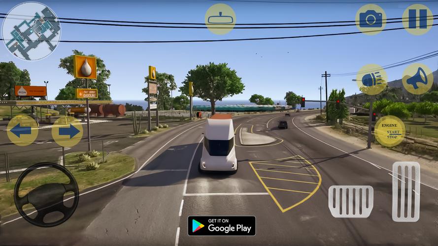 ภาพหน้าจอ US Cargo Truck Games 3D 0