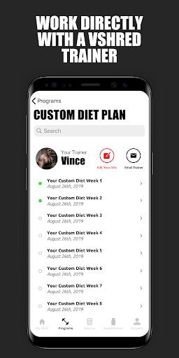 V Shred: Diet & Fitness应用截图第0张
