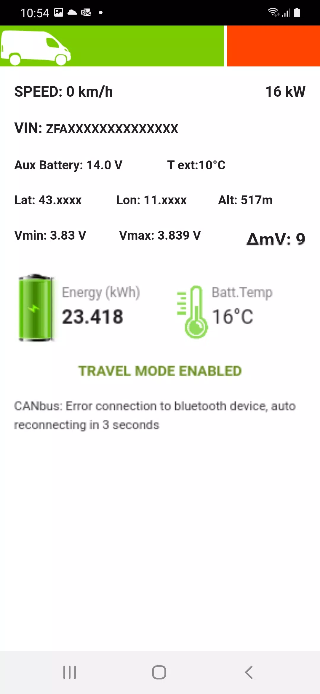 ภาพหน้าจอ COM - Power Cruise Control® 1