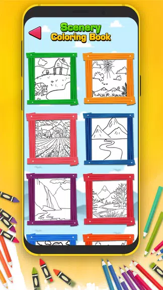 Scenery Coloring Book ကိုဖန်သားပြင်2