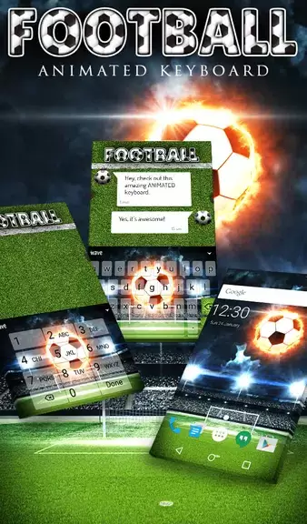 Football Keyboard & Wallpaper Captura de tela 0