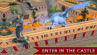 Flying Unicorn Horse Game ảnh chụp màn hình 1