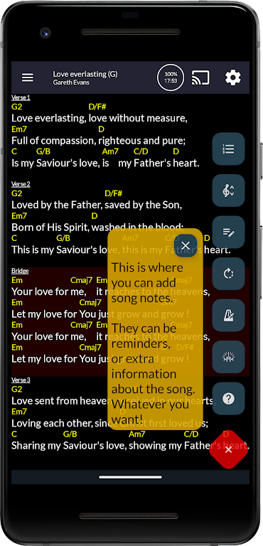 OpenSongApp - Songbook 스크린샷 1