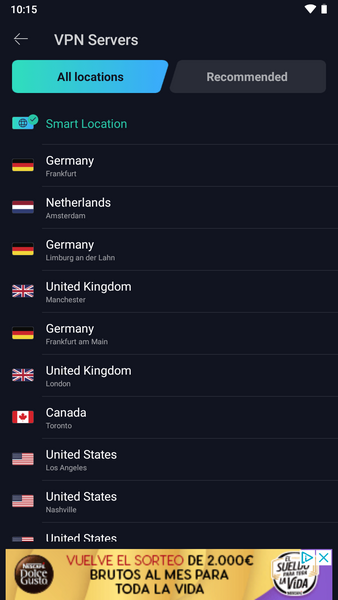 VPN Proxy Master - Vpn rapide capture d’écran 1