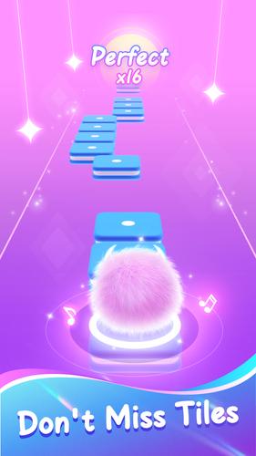 Fluffy Ball: Music Hop Game captura de pantalla 1