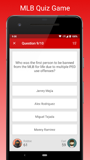 Fan Quiz for MLB экрана 0
