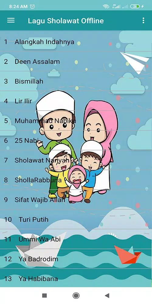 Lagu Sholawat & Anak Muslim ภาพหน้าจอ 1