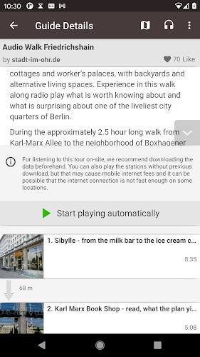 guidemate Audioguide-Plattform экрана 1