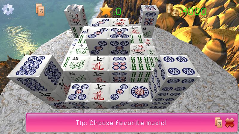 Mahjong Cubic 3D экрана 1