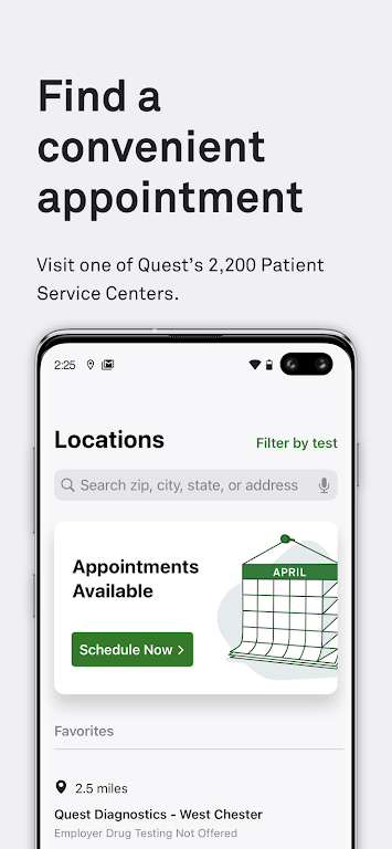 ภาพหน้าจอ MyQuest for Patients 2
