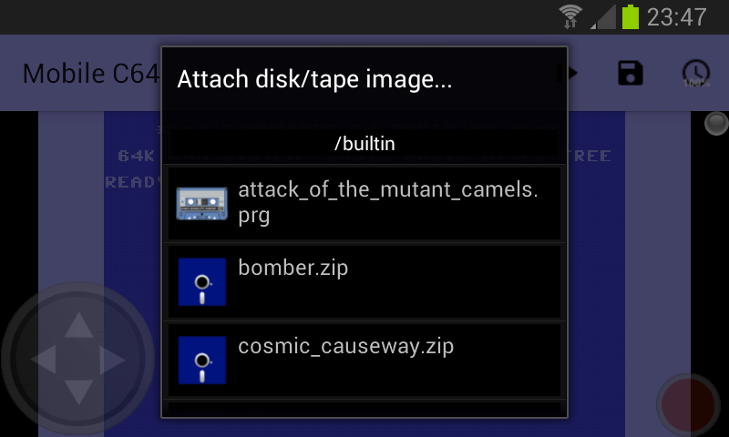 Mobile C64 스크린샷 1