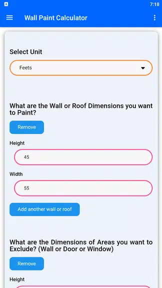 Wall Paint Calculator zrzut ekranu 0