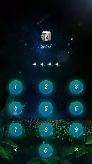 AppLock Theme Flying Butterfly屏幕截圖1