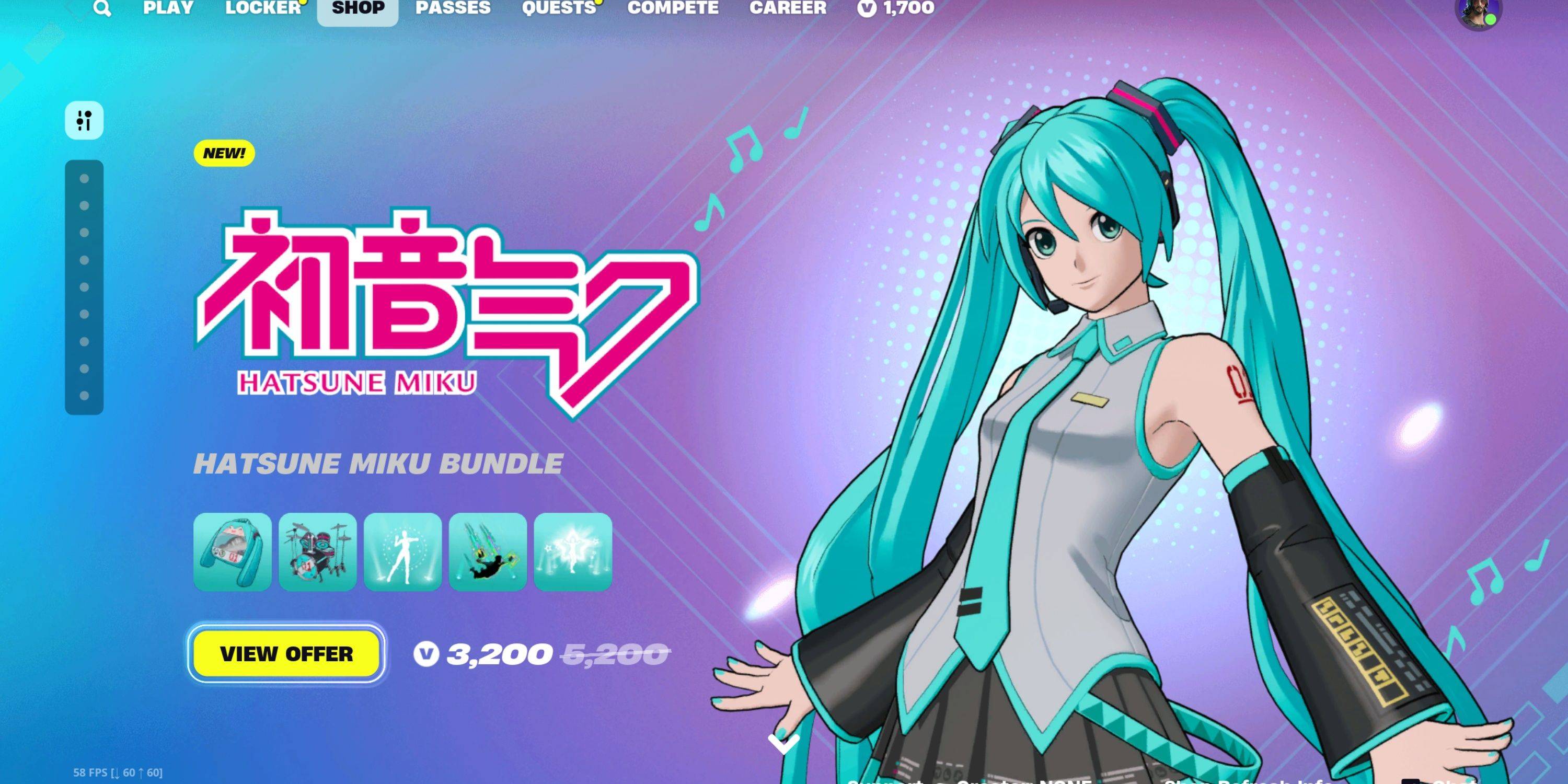 Hatsune Miku Item Shop Bundle