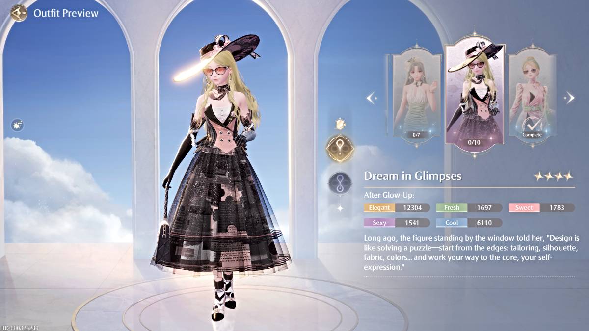 Droom in Glimpses Outfit in Infinity Nikki