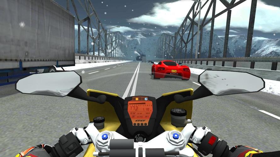 Moto Racing 3D экрана 3