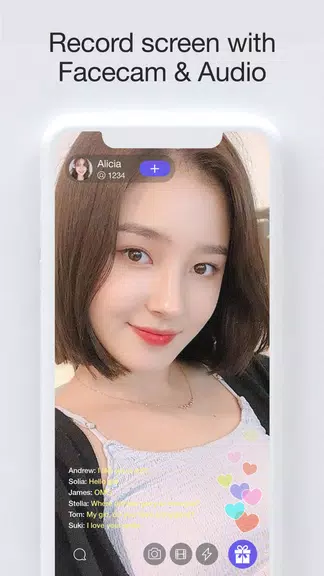 Screen Recorder With Audio And Facecam, Screenshot zrzut ekranu 1