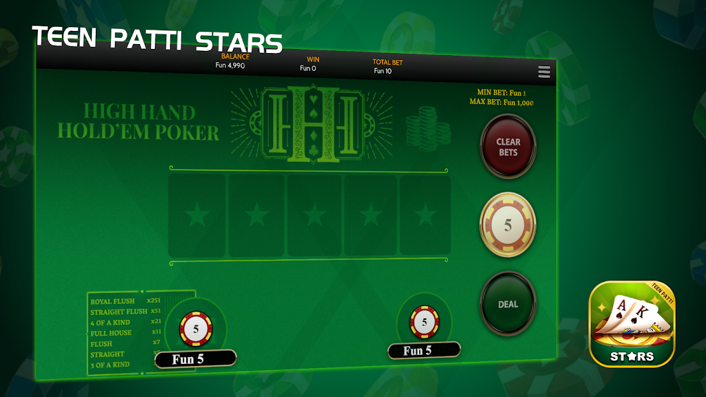 ภาพหน้าจอ Teen Patti Stars 3