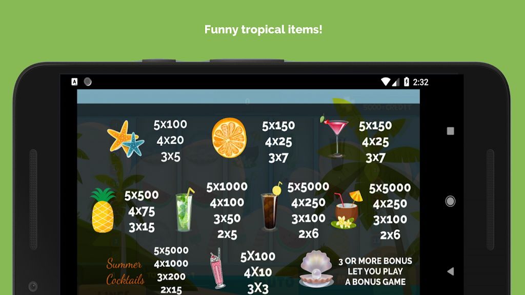 ภาพหน้าจอ Lucky Vegas - Summer Cocktail Slot Jackpot Machine 2
