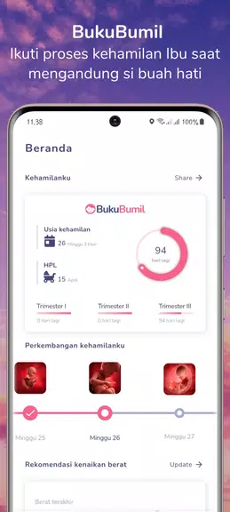 BukuBumil - Pregnancy Tracker ကိုဖန်သားပြင်0