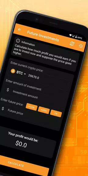 Crypto Calculator captura de pantalla 1