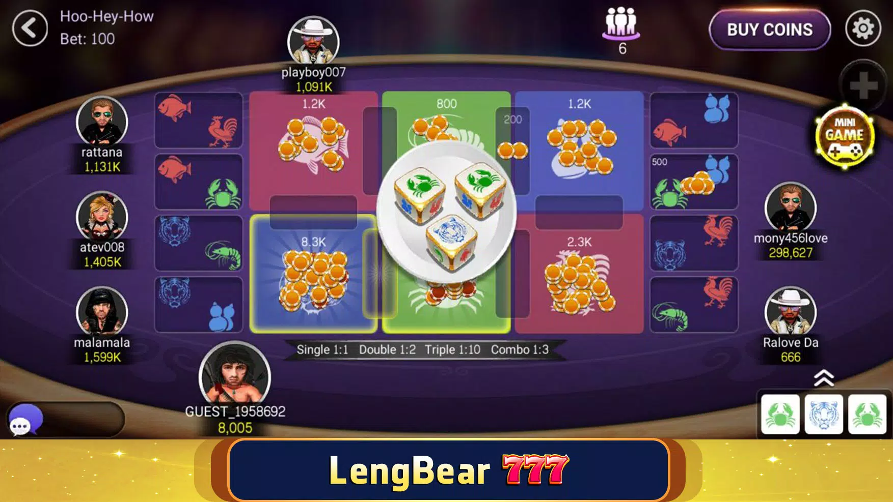 LengBear 777 - Khmer Games Screenshot 2