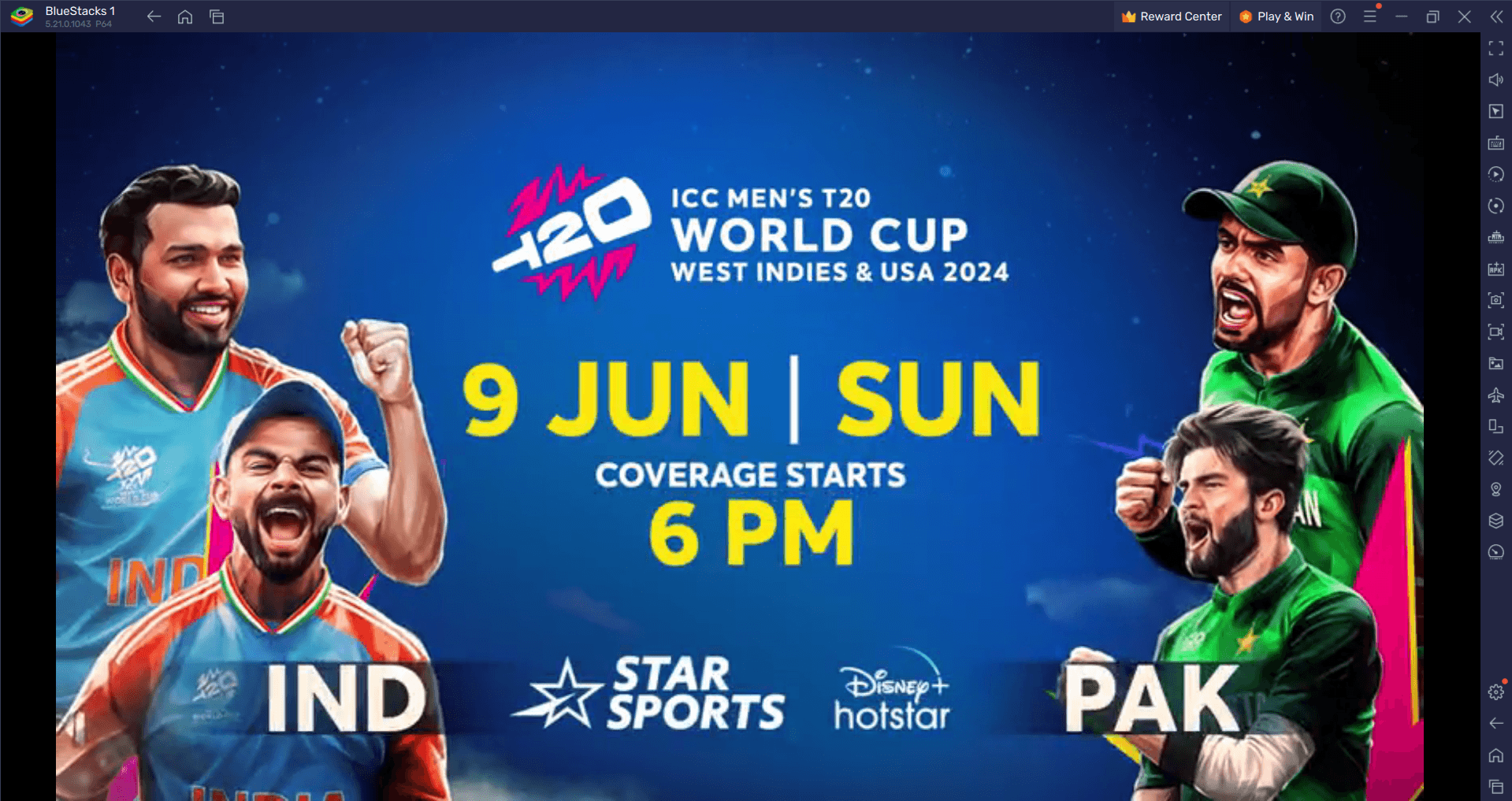 Ind vs Pak Live Streaming: Watch ICC T20 WC 2024 Online for Free