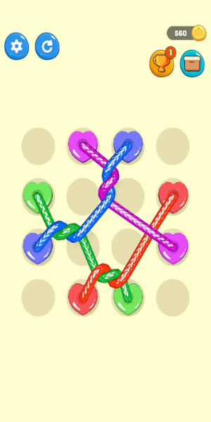 Tangled Line 3D: Knot Twisted