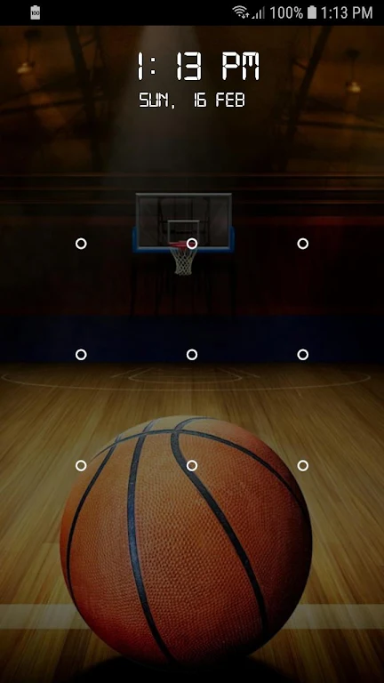 Basketball Screen Lock Patternスクリーンショット1