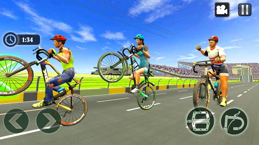 Cycle Race Game Cycle Stunt Captura de tela 1