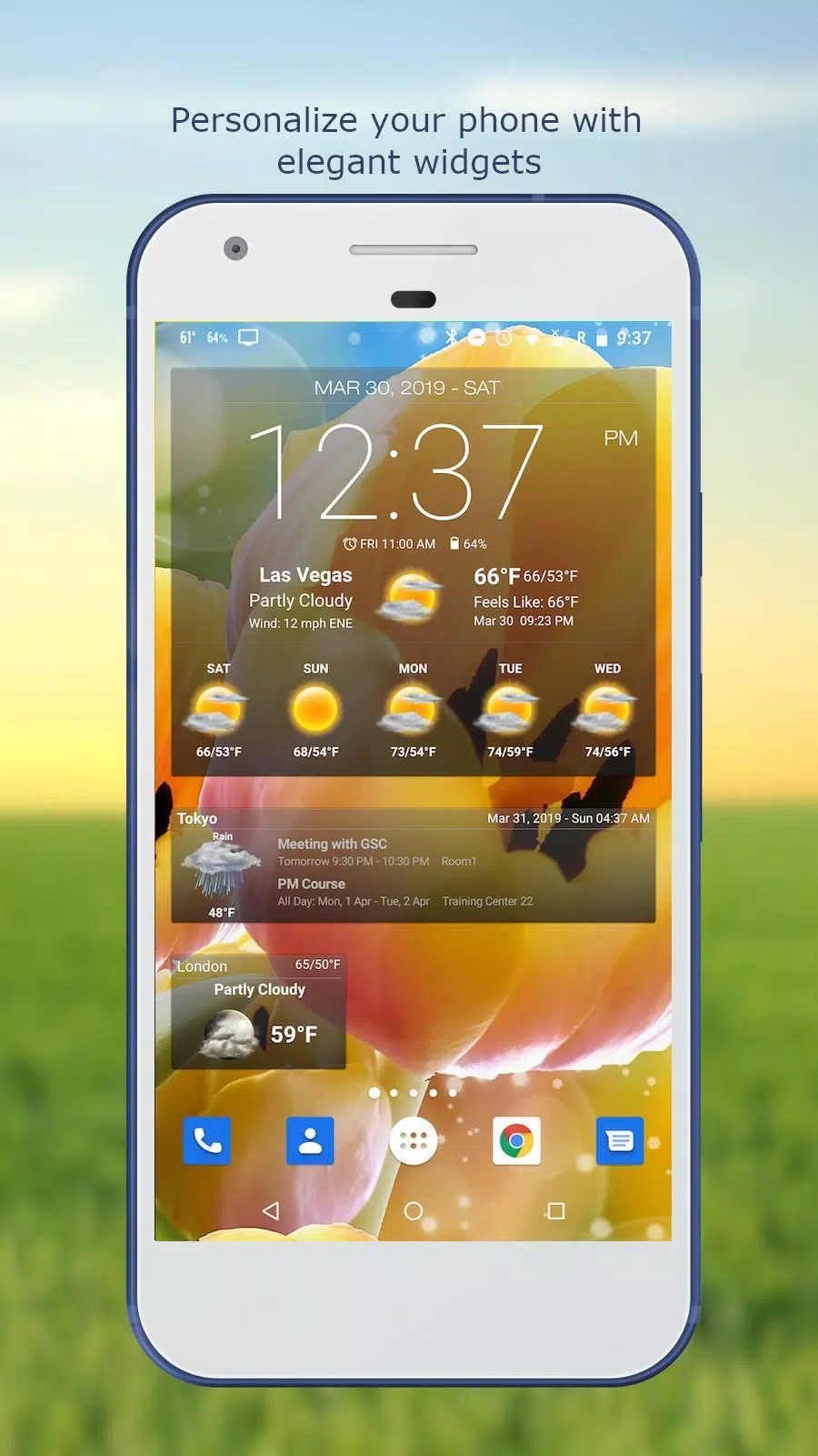 Weather & Clock Widget ဖန်သားပြင်ဓာတ်ပုံ 0