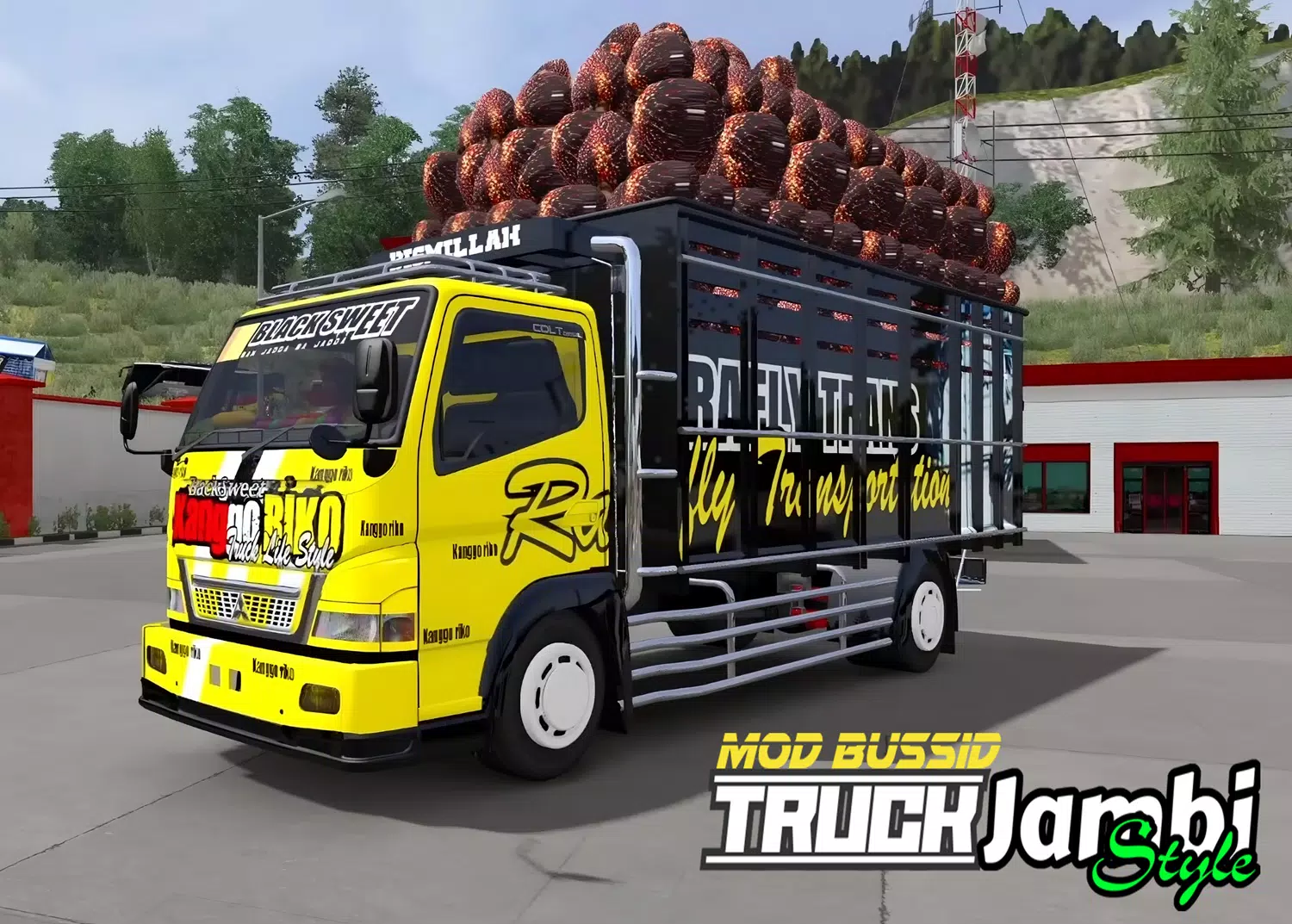 Mod Bussid Truk Jambi Style ဖန်သားပြင်ဓာတ်ပုံ 0