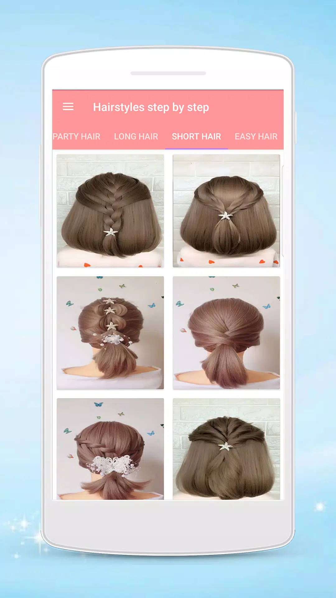 Hairstyles step by step屏幕截圖1