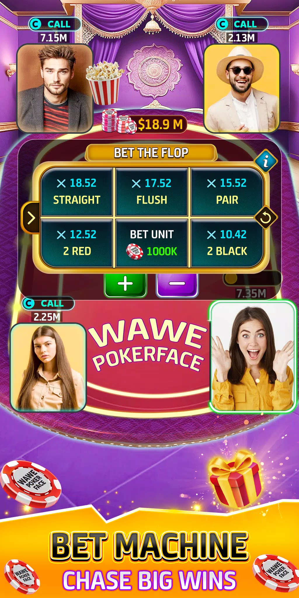 Wawe Poker Face - Holdem Poker應用截圖第1張