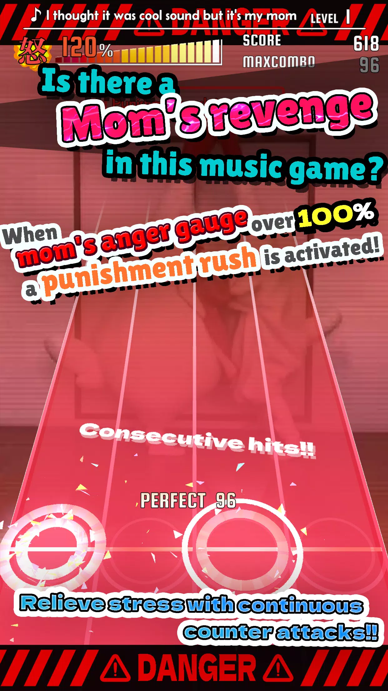 ChickenMom’s rhythm game Скриншот 1