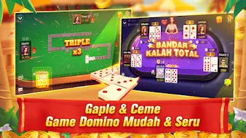 Domino QiuQiu 99 QQ Gaple Slot zrzut ekranu 1